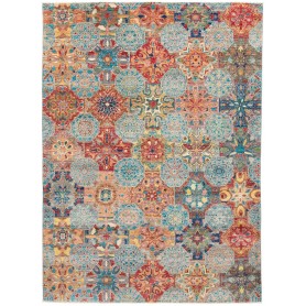 Tappeto Shahi Fine Pakistan Astratto Turchese Rosso 167x231