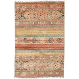 Tappeto Rubin Pakistan Geometrico Multicolore Beige 134x204