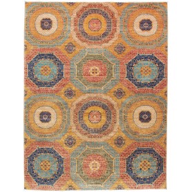 Tappeto Mamlouk Pakistan Astratto Oro Ocra 149x200 cm