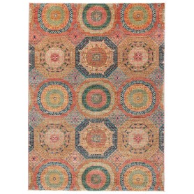Tappeto Mamlouk Pakistan Astratto Terracotta Blu Petrolio 16
