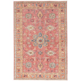 Tappeto Kazak Fine Pakistan Medaglione Rosso Corallo Antico
