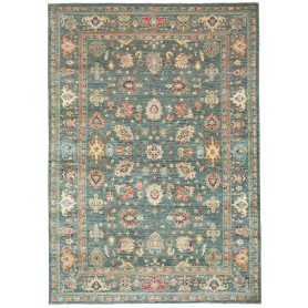 Tappeto Zigler Fine Pakistan Floreale Blu Petrolio Beige 165