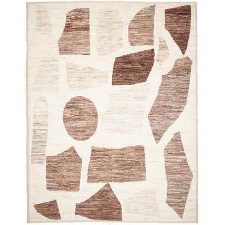 Tappeto Berbero Pakistan Geometrico Crema Marrone 2