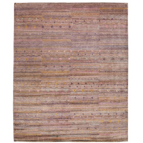 Tappeto Royal Gabbeh Pakistan Astratto Malva Mutevole Oro An