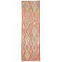 Tappeto Kilim Afghanistan Astratto Rosso Corallo Terracotta