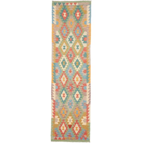 Tappeto Kilim Afghanistan Geometrico Multicolore Tonalità Co