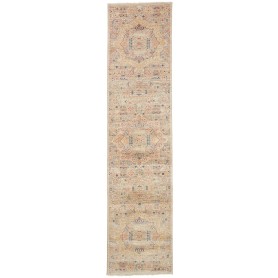 Tappeto Mamlouk Pakistan Astratto Beige Terracotta 82x345 cm