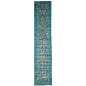 Tappeto Mamlouk Pakistan Medaglione Turchese Di Beige 82x396