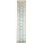 Tappeto Kazak Afghanistan Geometrico Azzurro Beige 82x583 cm