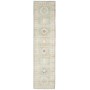Tappeto Kazak Afghanistan Cornice Azzurro Tenue Crema 83x354