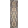 Tappeto Kilim Afghanistan Astratto Grigio Scuro Marrone 79x3