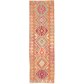 Tappeto Kilim Afghanistan Geometrico Arancione Terracotta Ro