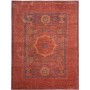 Tappeto Mamlouk Pakistan Medaglione Rosso Mattone Blu Reale