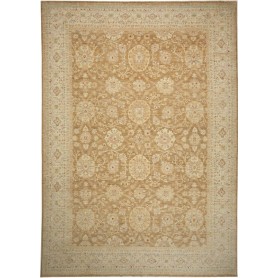 Tappeto Bamyan Pakistan Floreale Marrone Chiaro Beige Cammel