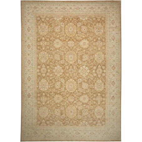 Tappeto Bamyan Pakistan Floreale Marrone Chiaro Beige Cammel