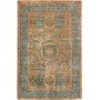 Tappeto Mamlouk Pakistan Medaglione Blu Petrolio Ruggine Oro