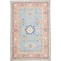 Tappeto Kazak Afghanistan Geometrico Azzurro Corallo Blu Bei