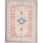 Tappeto Kazak Afghanistan Geometrico Azzurro Tenue Corallo B
