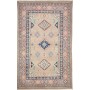 Tappeto Kazak Afghanistan Medaglione Beige Blu Corallo Azzur