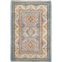 Tappeto Kazak Afghanistan Astratto Azzurro Celeste Beige Cre