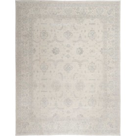 Tappeto Zigler Fine Pakistan Floreale Bianco Avorio Azzurro