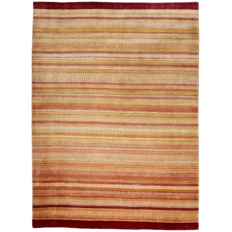 Tappeto Royal Gabbeh Pakistan Astratto Beige Crema Rosso Bor