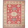 Tappeto Kazak Pakistan Geometrico Rosso Beige Blu Verde Marr