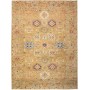 Tappeto Kazak Fine Pakistan Astratto Ocra Oro Rosso Ruggine
