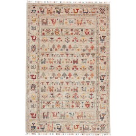 Tappeto Rubin Pakistan Astratto Beige Rosso Blu Giallo Aranc