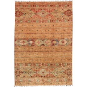 Tappeto Rubin Pakistan Astratto Arancione Terracotta Caldo 1