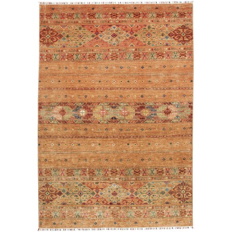Tappeto Rubin Pakistan Astratto Arancione Terracotta Caldo 1