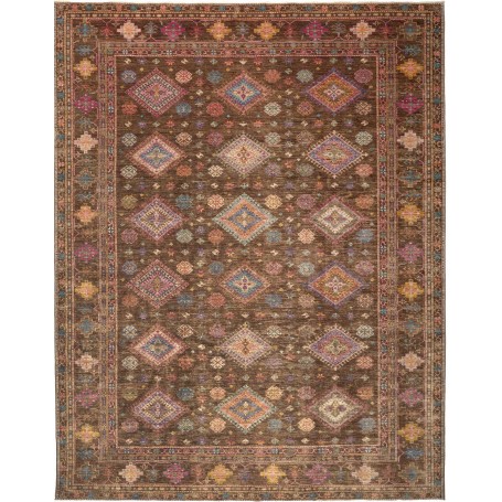 Tappeto Kazak Fine Pakistan Astratto Marrone Multicolore 241