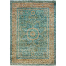 Tappeto Mamlouk Pakistan Geometrico Petrolio Ruggine Oro 173