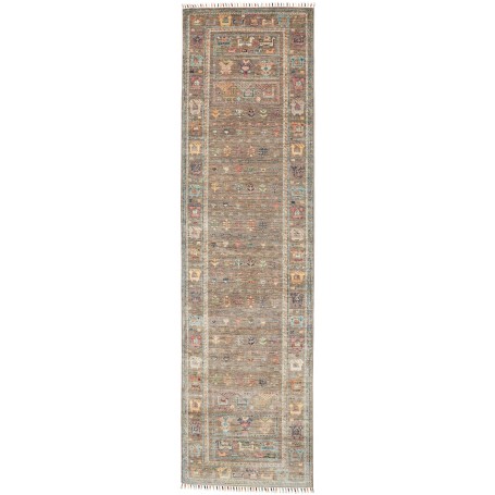 Tappeto Rubin Pakistan Cornice Marrone Cenere Multicolor 80x