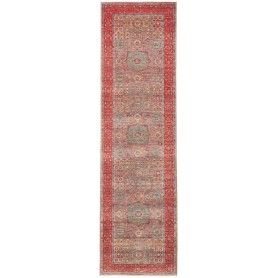 Tappeto Mamlouk Pakistan Astratto Rosso Terracotta Verde Acq