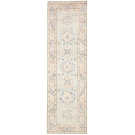 Tappeto Kazak Afghanistan Astratto Azzurro Celadon Beige Cre