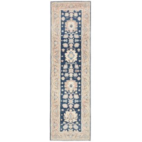 Tappeto Kazak Afghanistan Floreale Blu Scuro Beige Chiaro Pe