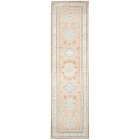 Tappeto Kazak Afghanistan Geometrico Rosa Pesca Chiaro Sbiad