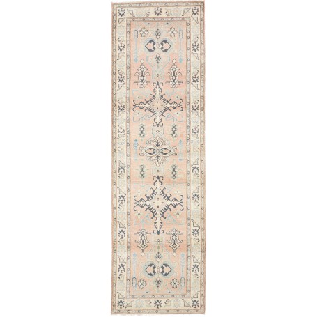 Tappeto Kazak Afghanistan Geometrico Rosa Salmone Grigio Azz