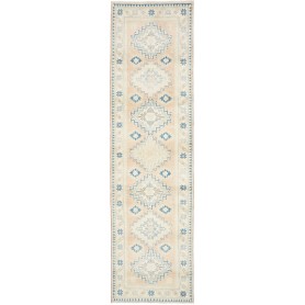 Tappeto Kazak Afghanistan Astratto Beige Pesca Azzurro Chiar