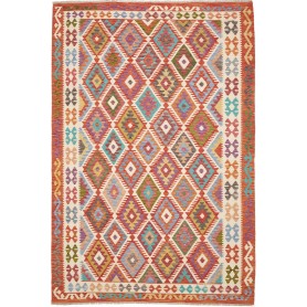 Tappeto Kilim Afghanistan Astratto Multicolore Predominante