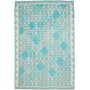 Tappeto Kilim Afghanistan Astratto Turchese Beige Rosa Chiar