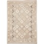 Tappeto Kilim Afghanistan Astratto Beige Grigio Crema Marron