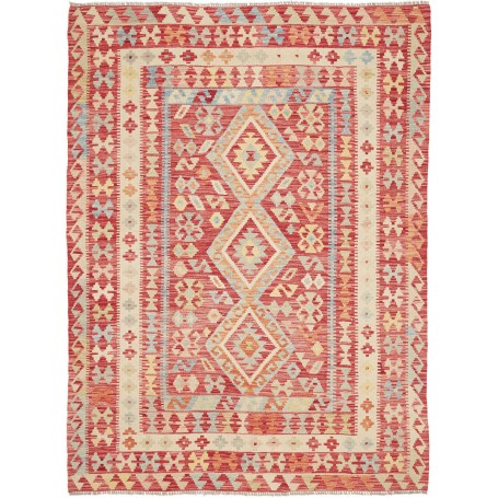 Tappeto Kilim Afghanistan Astratto Marrone Scuro Grigio Antr