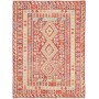 Tappeto Kilim Afghanistan Astratto Marrone Scuro Grigio Antr