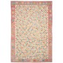 Tappeto Kilim Afghanistan Geometrico Crema Corallo Multicolo