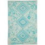 Tappeto Kilim Afghanistan Geometrico Azzurro Acqua Turchese