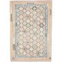 Tappeto Kilim Afghanistan Geometrico Beige Pesca Blu Verde 2