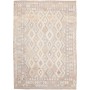 Tappeto Kilim Afghanistan Astratto Grigio Beige Crema Marron