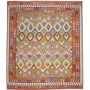 Tappeto Kilim Afghanistan Astratto Arancione Ruggine Turches